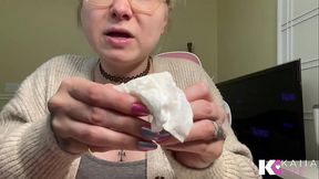 Fresh Face Blonde Full of Snot &amp_ Covid Cold &amp_ Ready to Blow for Snot freak