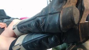 Katherine Cane with Long Boots