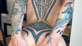 Sweat Naked Tattoed Body - Massage Butthole