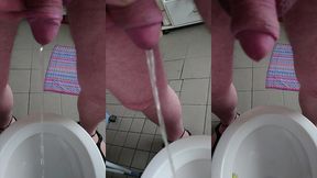 nylonjunge pisst am morgen von neujahr