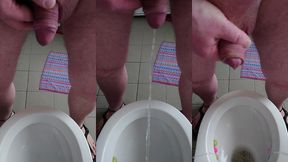 nylonjunge pisst am morgen von neujahr