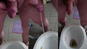 nylonjunge pisst am morgen von neujahr