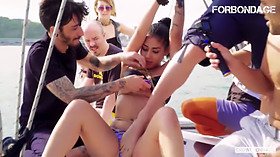 Young Latina Teen BDSM Punishment And Fucking On A Boat!