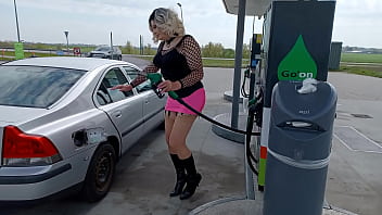 Gasoline Station Sissy Service!