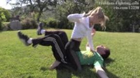 Olha Lethal Blonde in The Badass Bodyguard Job