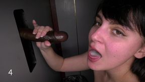 petite white girl with beautiful long straight brunette hair 1st visit