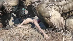 Deathclaw Claims Young Survivor in Steamy Fallout 4 Bedroom Tryst