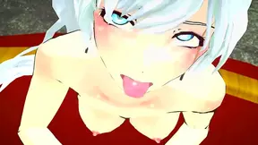 Weiss Surrenders to Brainy Hotties Seduction in Hot 3D Anime Classroom Fuck