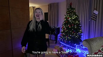 Two Beautiful Christmas Mothers Blonde Fucked In Anal Under The Tree And DP On A Piano !!!