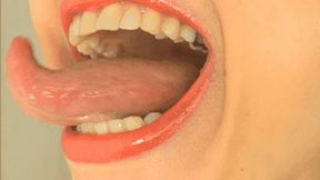 Trapped on the curly tongue of giantess ( GAINTESS )