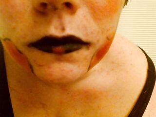 Painted Whore Eats Aphrodesiac Then Ruins Its Makeup-Unedited