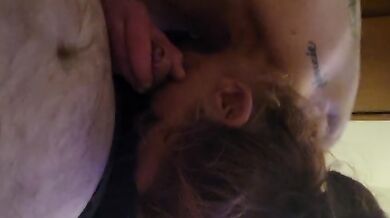 Amateur Pawg Gives Neighbor BJ While He Brings Her To Loud Climax