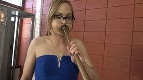 Jenny Tries Out the Tibetan Horns (MP4 - 1080p)