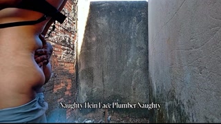 I asked the hot plumber for help.