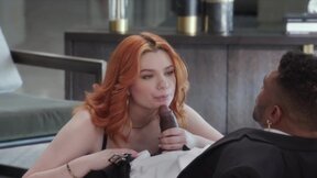 BLACKED: Spoiled & black dick-hungry ginger Annabel Redd always gets her way