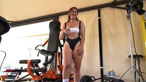 behind the scene #197, submissive italian slut deianira festa, first interracial balls deep anal, rough sex, gapes and facial