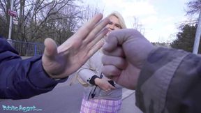 Public Porn British tourist Gina Varney sucks Czech dick