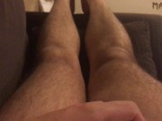 TRADIE TEMPTATION - TIME TO TEASE - AUSSIE TRADIES BEAUTIFUL FEET AND STROKING STRONG COCK - HI VIS