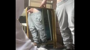 Amateur twink gets pissed on... He gets a boner and wants to suck !