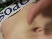 Twink Jerking While Roommate is Awake