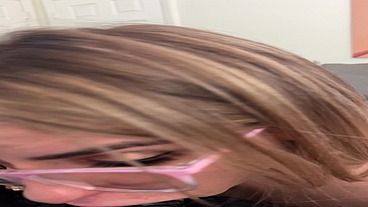 Blonde Busty Teen Graycee Baybee Sucks Me Off on Break from Filming