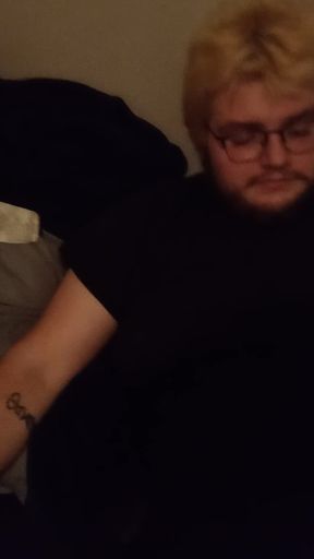 T4t Trans Couple; Hot Man (ftm) Masturbates Me (mtf)