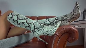 Sophia - Rodeo Girl Rides Your Cock Using Her Boots And Tan Pantyhose - Full - Polish And English Language