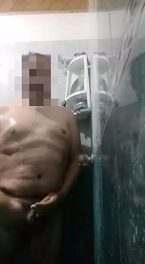 giving me a very rich shower with hot water come and accompany me and make love to me