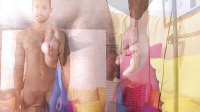 Big dick of sexy young delivery guy gets wanked despite him !