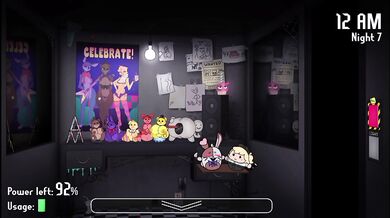 Five nights at Fuzzboob's with the big cock rough futanari sex game