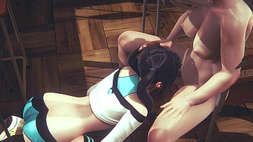 Hentai Uncensored 3D - Yumiko suck Futanari Classmate dick's - Japanese Asian Manga Anime Game Porn