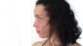 Faceslapping extreme by domina Diana Sky and her slave Patricia big blue eyes