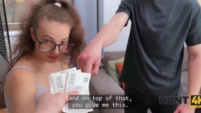 Slim Busty Curly Sex-toy Seller Cucks Her BF, Indulging In Wild Sex With Her Client For Money