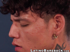 Latinos Leonel and Cesar relentlessly bareback and facialize each other