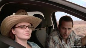 ”Bound hitchhiker ass pumping toyed in desert”