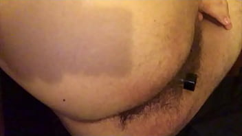 Hairy anal toying