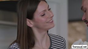 My Horny Wife Rides My Cock On The Kitchen Table