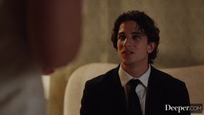 Deeper. Sexy Blonde Influencer Britt Blair Has Anal One-Night Stand With A Fan