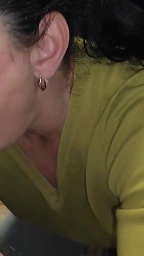 Married Slut Wife Blowjob with Cum in Mouth   Clip 1