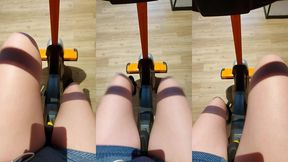 l est go faire du velo ! t aime bien la vue mon chou ?
