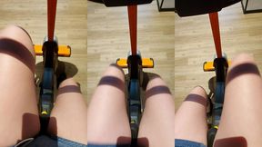 l est go faire du velo ! t aime bien la vue mon chou ?