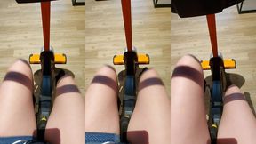 l est go faire du velo ! t aime bien la vue mon chou ?