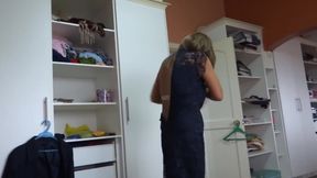 Beautiful Stepmom Dresses and Undresses Erotically, Loves to Show off at Parties