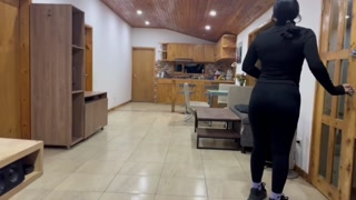 Cute girl is hydrated and fucked in the ass