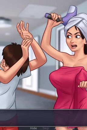 Summertime Saga - Anon Watched His Step-sister Nude Body While She Take Bath and Other Nude Girls