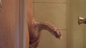 Shaving and massage in the shower