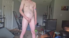 Young Man Bloats his Bladder! | 4K