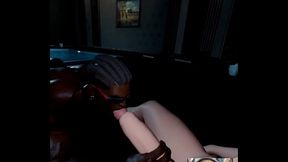 Cute Big Breast Ass Rouge Getting Her Transgender Cock Sucked On By A Big Beefy BBC Gooner