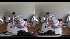 Ariana Cortez &ndash_ VR Part 2 &ndash_ TINY SPINNER gets a CREAMPIE while DOUBLE PUSSY PENETRATED (DPP)