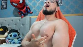 Nipples Play with Spit